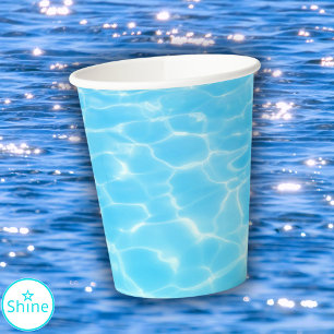 Blue Water Pool Party Beach Party Summer Party Paper Cups