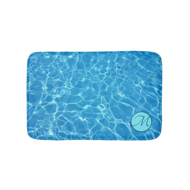 Blue Water Reflections Customise Bath Mat (Front)