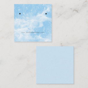 Blue Water Splash Earrings Display Card