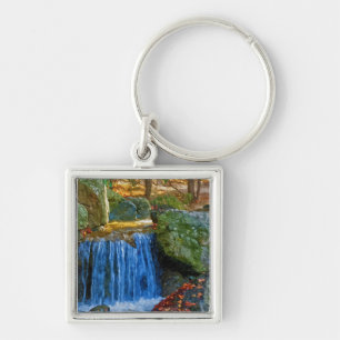 Blue Water Spring Key Ring
