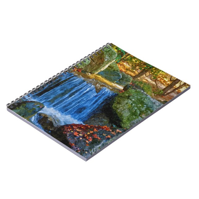 Blue Water Spring Spiral Notebook (Left Side)
