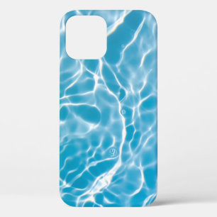 Blue water surface, nature abstract iPhone 12 case