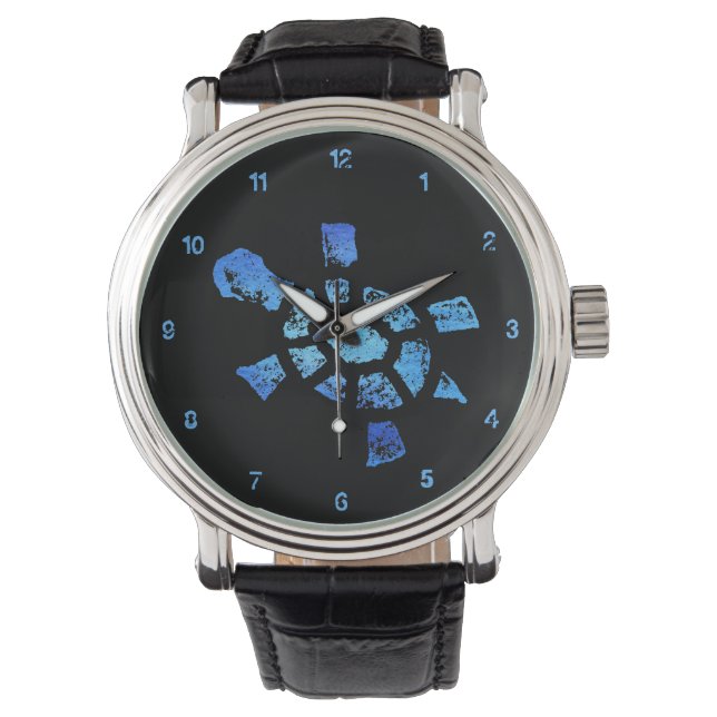 Blue Water Turtle Time Watch (Front)