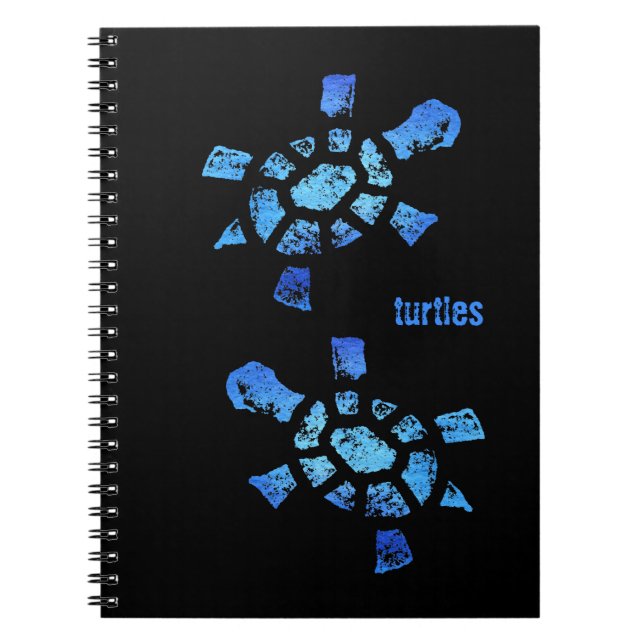 Blue Water Turtles Notebook (Front)