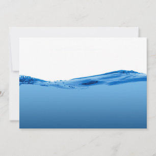 Blue water wave