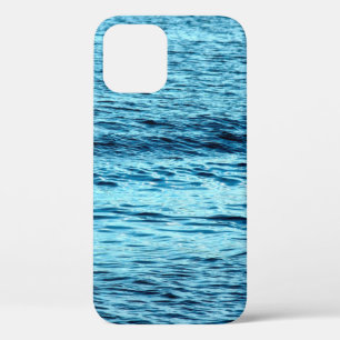 Blue water wave abstract backgroundabstract, aqua, iPhone 12 case