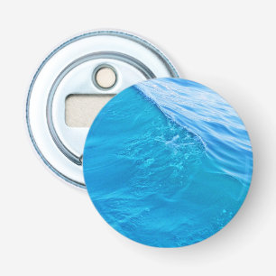 Blue water wave bottle opener