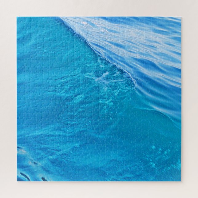 Blue water wave jigsaw puzzle (Vertical)