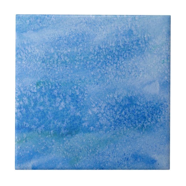 Blue Watercolor Background Tile (Front)