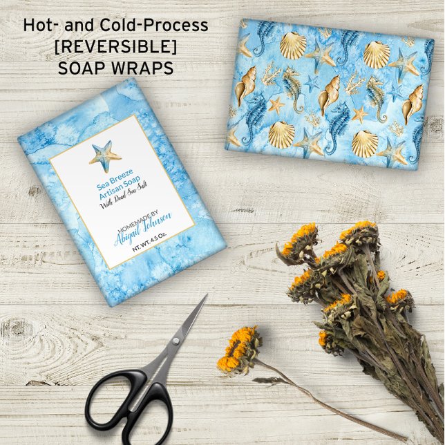 🌊 Blue Watercolor Beach-Themed Soap Wraps (🌊 Blue Watercolor Beach-Themed Soap Wraps (No Minimum Order)
)
