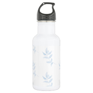 Blue Watercolor Branch 532 Ml Water Bottle