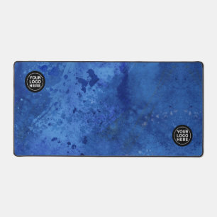 Blue Watercolor Desk Mat Mouse Pad