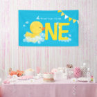 Blue Watercolor Duck Oh What Fun One Party