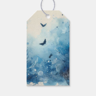 Blue Watercolor Ephemera Gift Tags