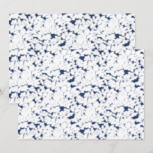 Blue Watercolor Floral Thank You Card