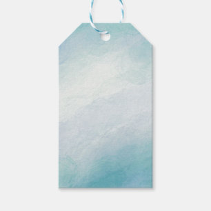 Blue watercolor gift tags