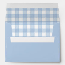 Blue Watercolor Gingham