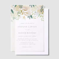 Blue Watercolor Hydrangea Winter Floral Wedding