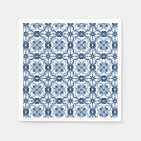 Blue Watercolor Mediterranean Tile