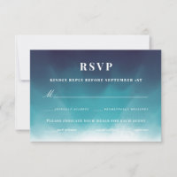 Blue watercolor ombre