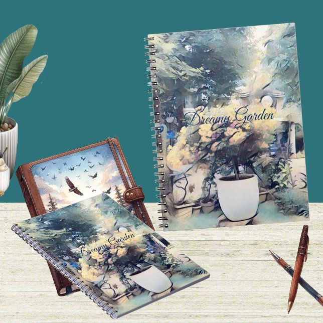 Blue Watercolor Photo Gardener Notebook (Blue Watercolor Photo Gardener Notebook)