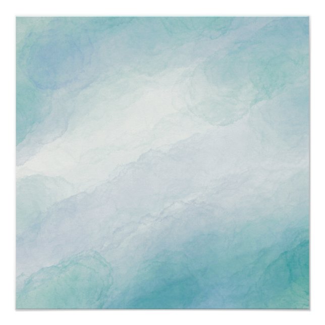 Blue watercolor poster (Front)