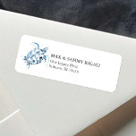 Blue Watercolor Sea Turtle Address<br><div class="desc">Designed to coordinate with my Classic Seaside Watercolor Theme,  this simple sea turtle return address label features an elegant watercolor turtle in shades of blue. Personalise with your name and address. Perfect for the beach weddings and mailings. To see more coastal designs visit www.zazzle.com/lovelypaperboutique</div>