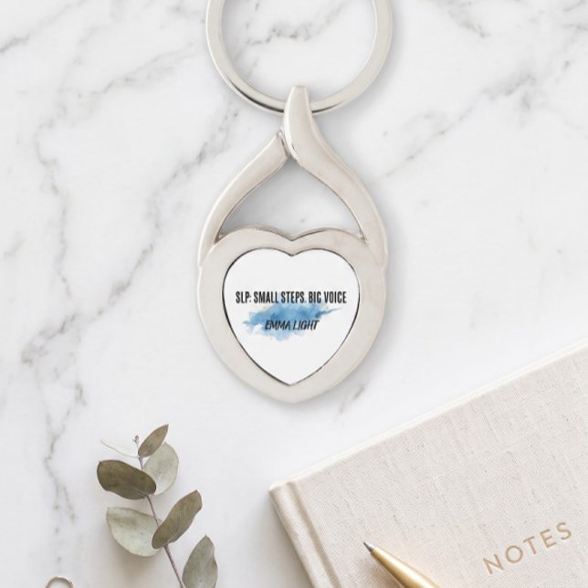 Blue Watercolor SLP Keychain (Creator Uploaded)