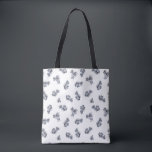 Blue Watercolor Sprig Pattern Tote Bag<br><div class="desc">Blue Watercolor Sprig Pattern</div>