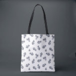 Blue Watercolor Sprig Pattern Tote Bag<br><div class="desc">Blue Watercolor Sprig Pattern</div>