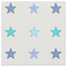 Blue watercolor stars