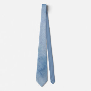 Blue Watercolor Texture Tie