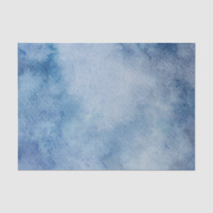 Blue Watercolor Texture Tissue Paper