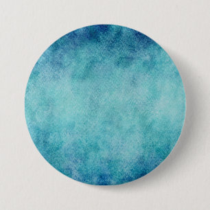 Blue Watercolor Turquoise Paper Background 7.5 Cm Round Badge