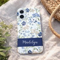 Blue Watercolor Wildflower Name