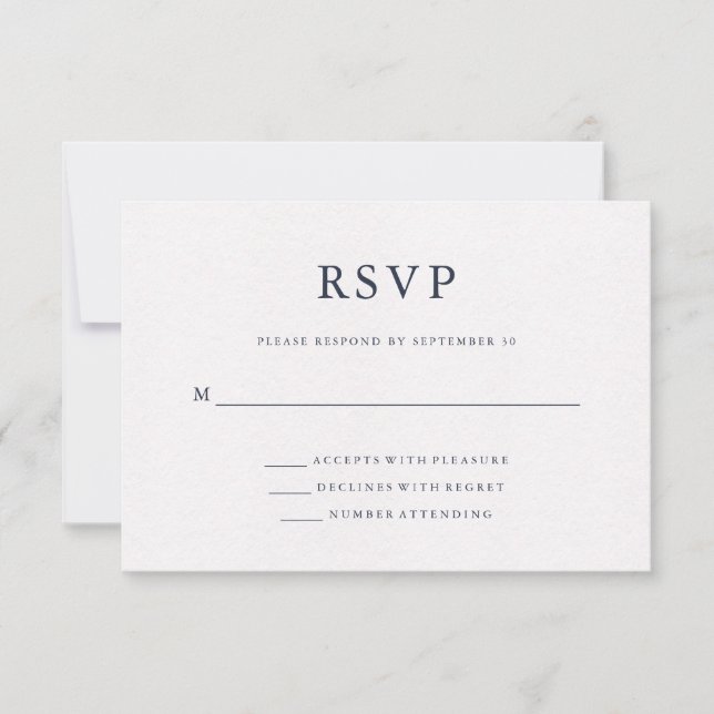 Blue Watercolor | World Map Wedding RSVP Card (Front)