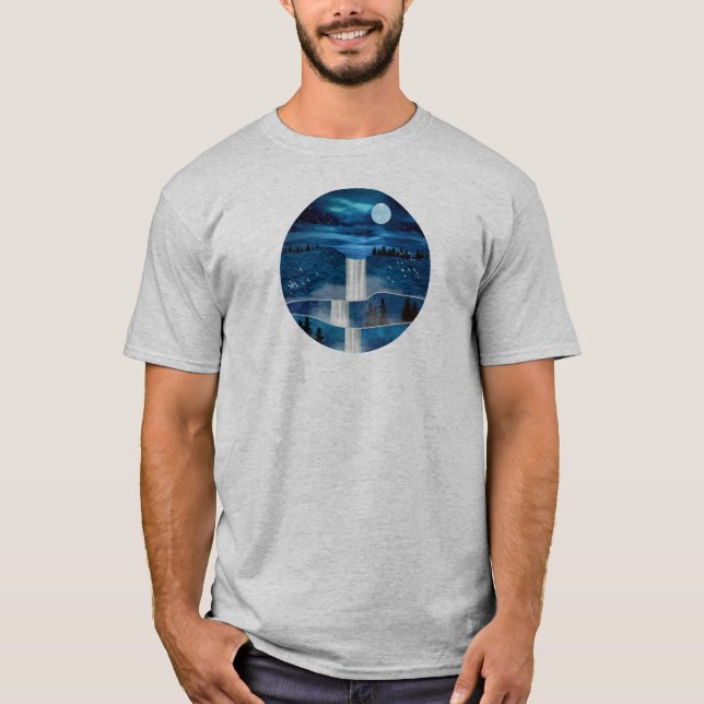 Blue Waterfall T-Shirt (Front)
