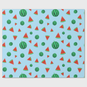 Blue Watermelon Wrapping Paper