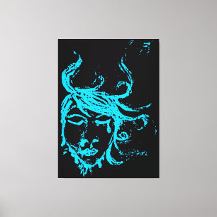 blue waters canvas print