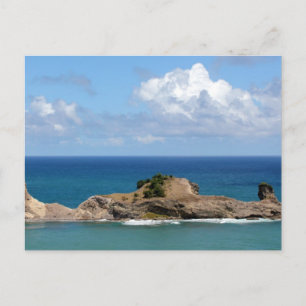 Blue Waters Off Laborie, St. Lucia Postcard