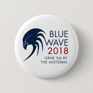 Blue Wave 2018 Tsunami Resistance Midterm Election 6 Cm Round Badge