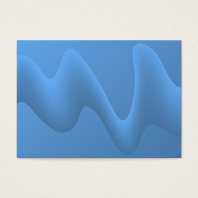 Blue Wave Abstract Image Design. (Front)