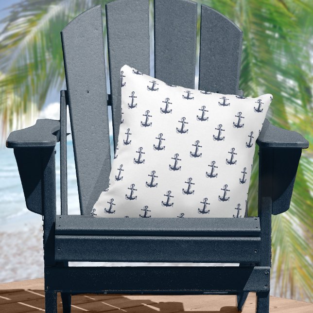 Blue Wave Anchor Navy/Wht ID836 Cushion (Creator Uploaded)