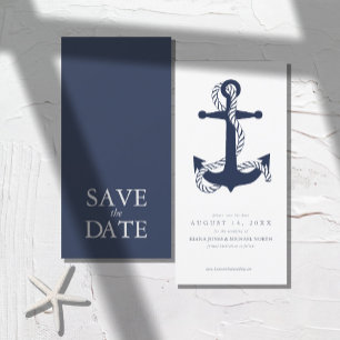 Blue Wave Anchor Wedding ID836 Save The Date