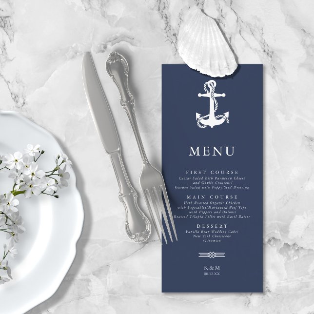 Blue Wave Anchor Wedding Wht/Navy ID836 Menu (Creator Uploaded)