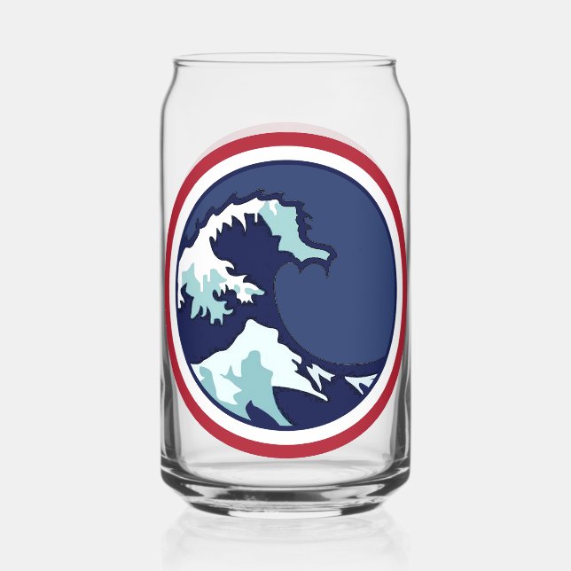 Blue Wave Can Glass (Back)