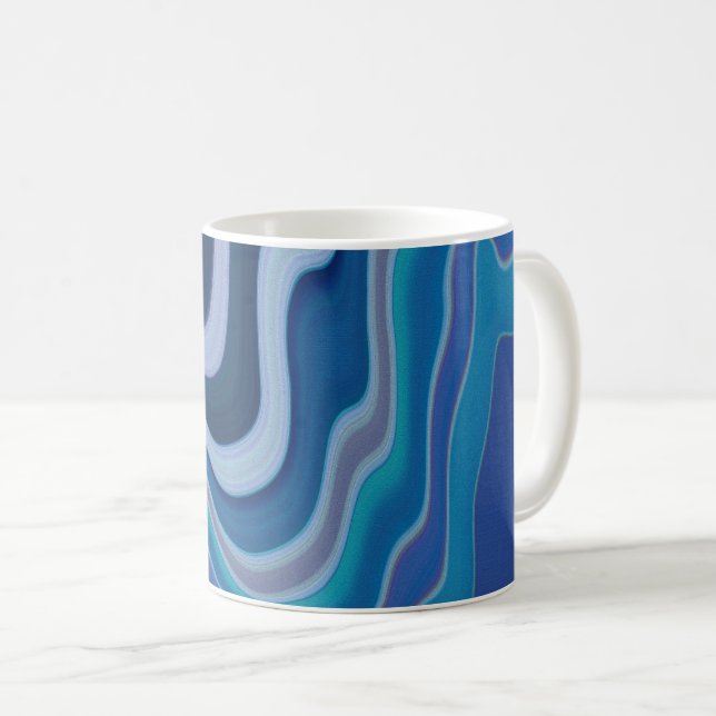 Blue Wave Coffee Mug (Front Right)