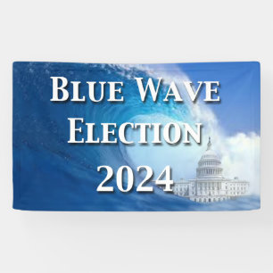 Blue Wave Election 2024 Banner
