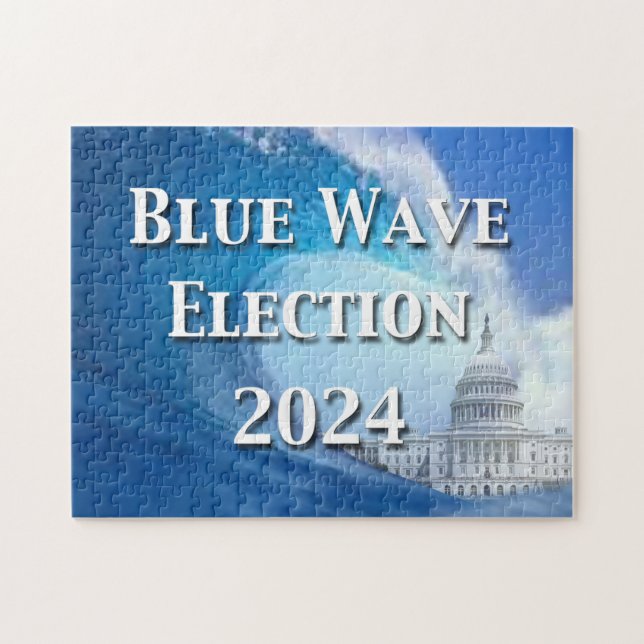 Blue Wave Election 2024 Jigsaw Puzzle (Horizontal)