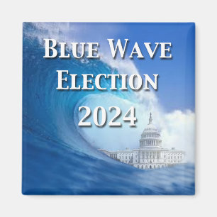 Blue Wave Election 2024 Magnet